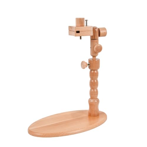 Support rotatif réglable pour cadre de broderie bois ouvrage aiguille