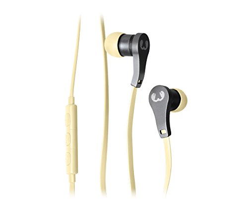 Fresh 'N Rebel  Lace Earbuds Buttercup - Auricular alámbrico intraural, color amarillo pastel