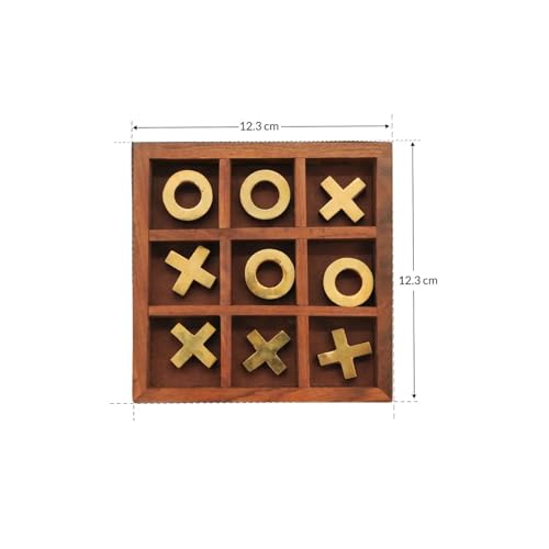 Mittimate Brain Teaser Tic Tac Toe Game for Kids Age 6+ Year I Brain Development X and O Game Toys I Interactive Indoor/Outdoor Activity 2 Player Board Game