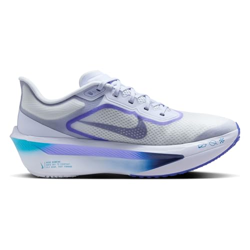 Nike Zoom Fly 6 Women's Road Racing Shoes (FN8455-004, Ghost/Football Grey/Blue Lightning/Blue Void)3