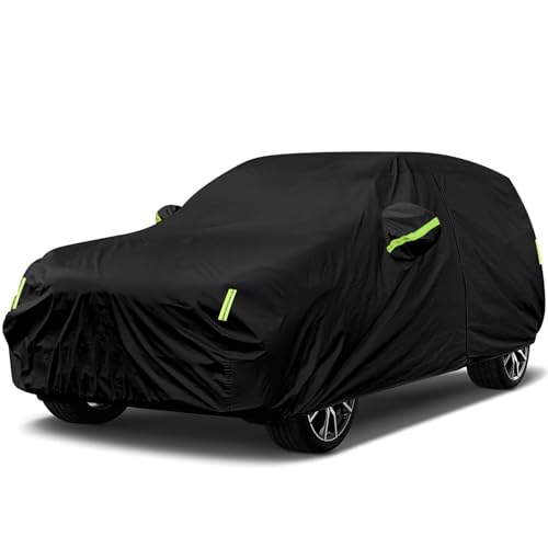Universal SUV Car Cover Sun Protection Dustproof and Waterproof 210D Oxford Cloth All Weather Waterproof Outdoor Car Cover for 44/SUV(Size XXL: Fits up to 5.1m/200)