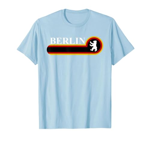 Capital of Germany Berlin Berlin Bear T-Shirt, Men, Baby Blue, X-Large