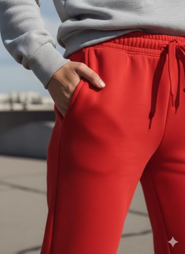 Image of Mack Jonney Women's Solid Fleece Track Pants | Warm & Durable Casual Lowers | Trendy Lowers-M5306