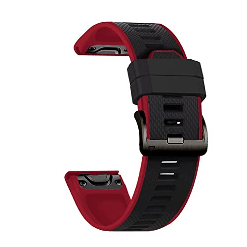 Bracelet silicone souple Garmin Fenix 6X Pro idéal pour vos sessions de running et randonnée