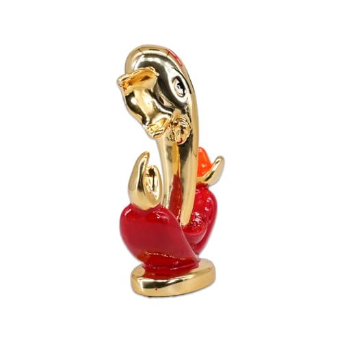Image of Gold Plated Anchor Ganesha |Ganpati Idol for Car Dashboard, Office Desk, Home Temple & Pooja Room | Prosperity,Success,Blessings & Protection | Good Luck Murti | Height 3.3 Inch