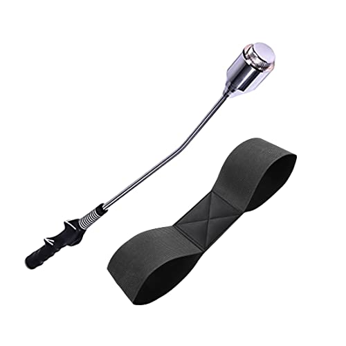 MAZEL Golf Swing Trainer Aid, Power Flex Golf Swing Trainer, Swing Trainer Golf Club, Golf Stretching Pole for Warm-up Stretch and Swing Practice