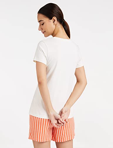 Image of Amazon Brand - Eden & Ivy Women's Cotton Regular Fit T-Shirt and Shorts Night Suit (Night Wear | Lounge Wear Set)