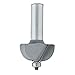 Makita 733123-0A 1/2-Inch Cove 2-Cutting Flutes Carbide Tip Router Bit, 1/4-Inch Shank
