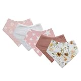 ⭐ Bandanas quita babas para bebé. Fabricadas con telas de ALGODÓN, SUAVES, ABSORBENTES y ANTI-CALADO