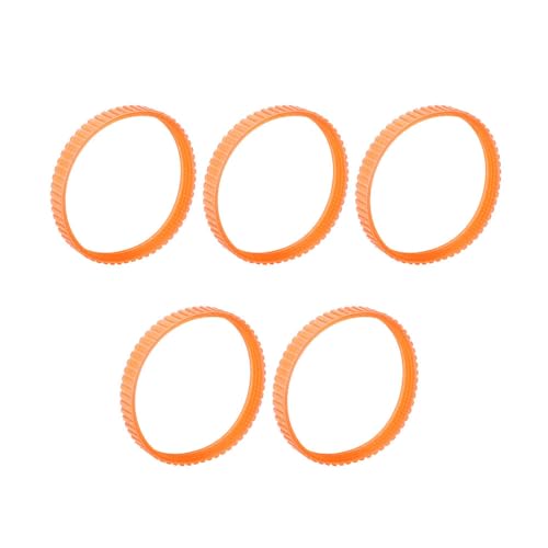 TopHomer Drive Belts Rubber for 1900B Woodworking Electric Planer Replace Parts Electric Planer Drive Belt 9.6 mm Width for 1900B 225007-7 N1923B Orange (5)