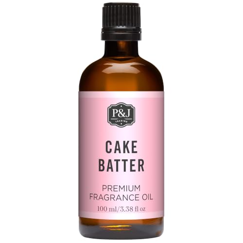 Image of P&J Trading - Cake Batter Scented Oil 100ml - Fragrance Oil for Candle Making, Soap Making, Diffuser Oil