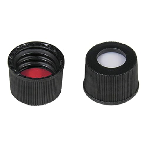 Fermeture N10 MACHEREY-NAGEL 702046 en polypropylène noir avec trou silicone PTFE 1,0 mm