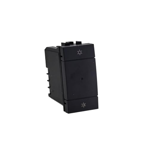 Pulsante Dimmer Connesso Smart WiFi, Compatibile con Bticino Living, Colore Nero, App Tuya, 220V Max 150W, Con Funzione Deviatore Invertitore