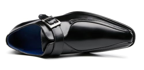 Men's Loafers & Slip-Ons Wedding Formal Dress Leather Business Casual Monk Strap Loafers Shoes for Men3