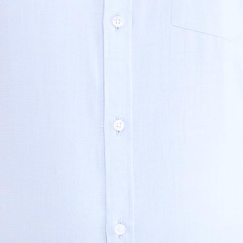 Image of Park Avenue Men Pure Cotton Slim Fit Structure Pattern Semi Cutaway Collar Formal Shirt
