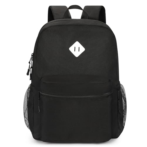Image of STEAMEDBUN Black Backpack for School,Teens Boys Backpack for Elementary School Bag