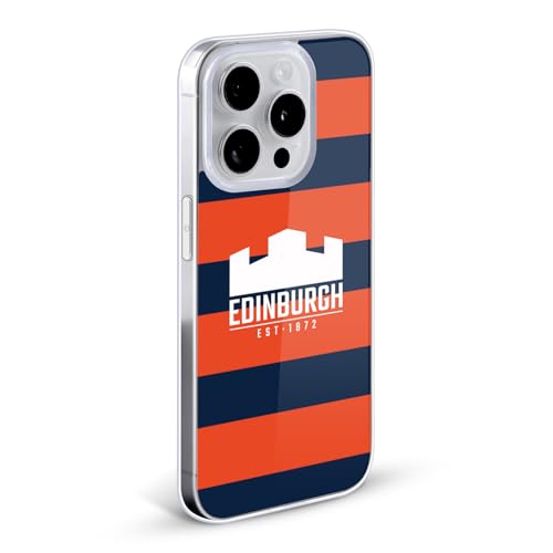 Funda gel suave rayas Edinburgh Rugby para iPhone 12 Pro Max con ajuste flexible 2