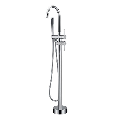 Artiqua Freestanding Bathtub Faucet Tub Filler Faucets Chrome Floor Mounted