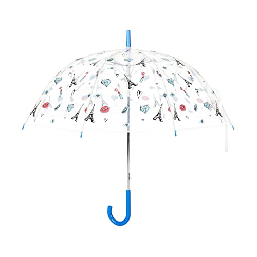 Amazon Basics Clear Bubble Round Umbrella, City Design #TOP1