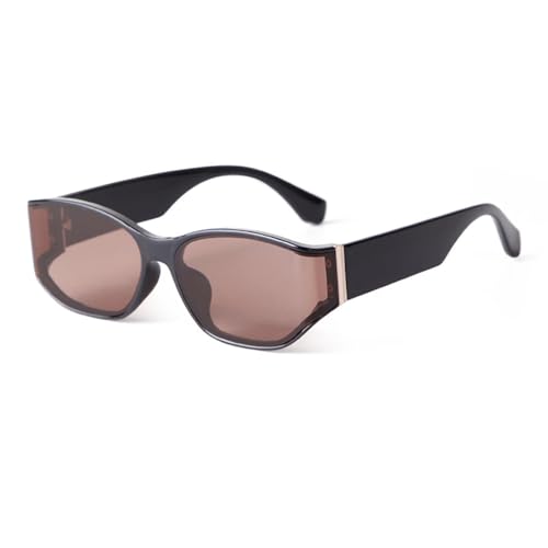Lunettes de soleil carrées femme UV400 contre l'éblouissement grande monture