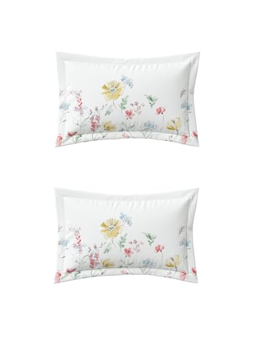 Image of DDECOR Live Beautiful 100% Cotton 145TC Floral King Bedsheet with 2 Pillow Covers | Rotary Printed Breathable Fabric | 224 CM X 254 CM | Luxury Bedding for Home | Cresta Collection | Golden Mist