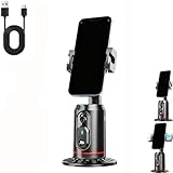 Built-in AI Camera Smart Auto-Tracking Phone Stand, 360° Face & Body Tracking, Gesture Control, No App Needed, for Streaming, and Vlog Shooting