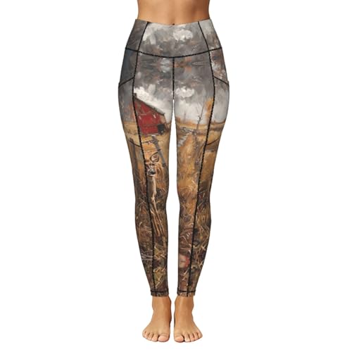 Pantalones de entrenamiento elásticos para mujer con bolsillos activos 2