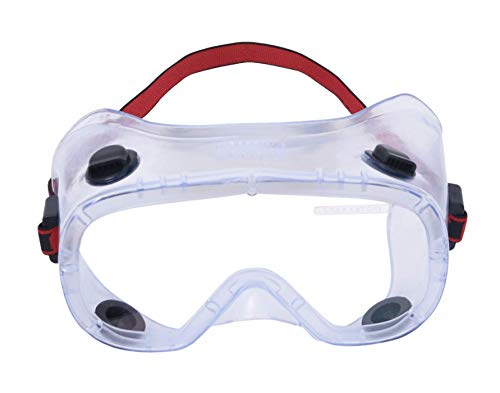 Image of Karam ES009 Chemical Splash Safety Goggles | Lightweight Design | Safety Glasses for Multipurpose Use for Paint, Laboratory, Chemical & Construction Work | PACK OF 3