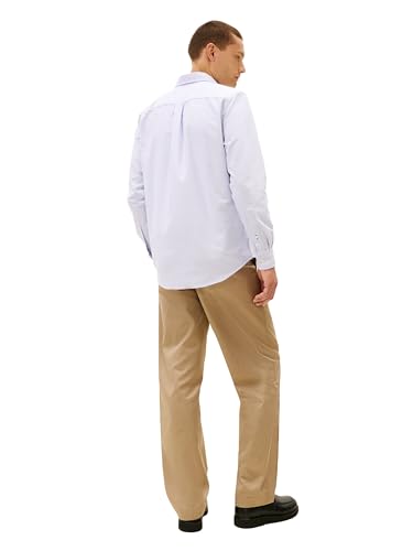 Image of Tommy Hilfiger Men's Long Sleeve Oxford Shirts in Regular Fit, Men's Button Down Shirts, Also Available in Big and Tall