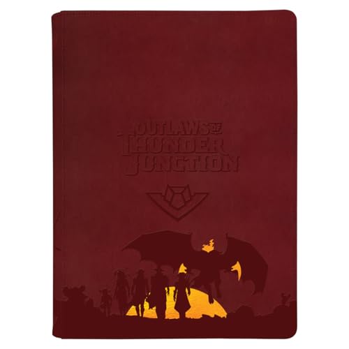 Ultra PRO 9-Pocket PRO-Binder for Magic: The Gathering Outlaws of Thunder Junction Zippered PRO-Binder Ft. Set Symbol and Gang Silhouette, Premium Pokemon Cards & Trading Card Game Storage Solution