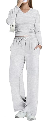 Kivdol 2 Piece Lounge Sets for Women Fall Outfits Fashion Two Piece Sweatsuits Business Casual Outfits Clothes
