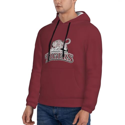 Campbellsville A University Logo Men'S Hooded Fleece Sweatshirt Comfortable Men'S T-Shirt4