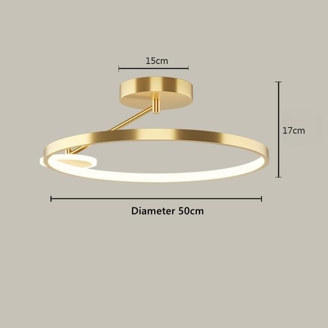 Plafonniers circulaires intensité variable éclairage sur mesure salon