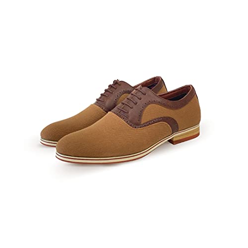 Image of Ferro Aldo Men's Classic Cap Toe Oxford Dress Shoe Collection | Perfect for Formal, Business, and Wedding Attire