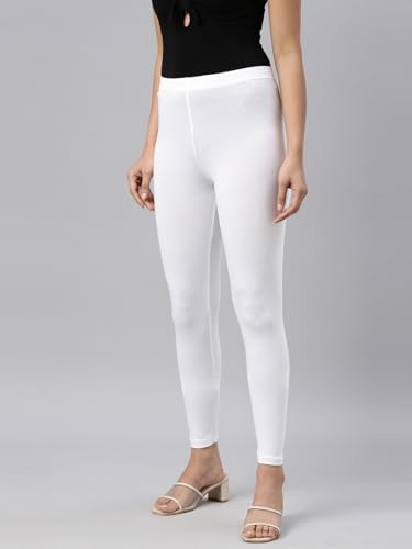 Image of GO COLORS Women Slim Cotton Leggings