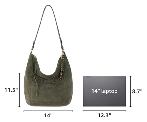 Image of The Sak Sequoia Hobo Bag - Premium Large Leather Women's Handbag for Everyday & Travel - Durable Purse With Zipper Pocket