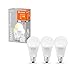 Set WiFi günstig Kaufen-LEDVANCE Smarte LED-Lampe mit WiFi Technologie, Sockel E27, Dimmbar, Warmweiß (2700 K), ersetzt Glühlampen mit 100 W, SMART+ WiFi Classic Dimmable, 3er-Pack, 100W-Ersatz