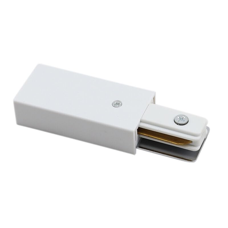PIÈCE DE CONNEXION - Accessoire d'éclairage sur rail à 1 phase - Blanc