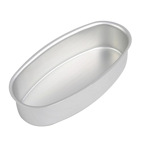 LIFKOME Oval Baker Baking Tray 8.89X4.52X2.16In Bread Baking Plate Cake Tray Oval Shaped for Home Kitchen Restaurant Cheesecakes Breads