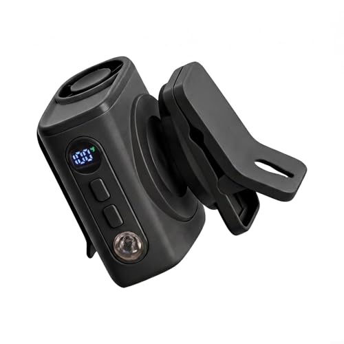 Ventilador portátil con clip de cintura, accesorio de clip magnético con flujo de aire ajustable de 100 niveles y pantalla digital, para actividades al aire libre, desplazamientos y refrigeración