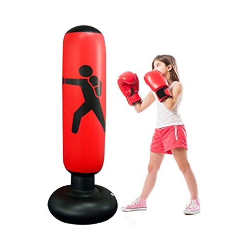 image for Minmex Inflatable Punching Bag - Kickboxing Bag - Durable PVC Material