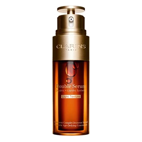 Clarins Double Serum Light | Anti Aging | Visibly Firms, Smoothes & Boosts Radiance in 7 Days* | 21 Plant Ingredients | Turmeric | Lighter Texture | Great for Oily Skin and Humid Climates Cover
