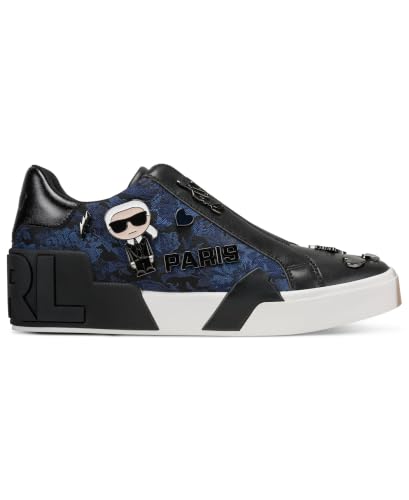 Image of Karl Lagerfeld Women's Mavise Slip on Sneaker with Pins