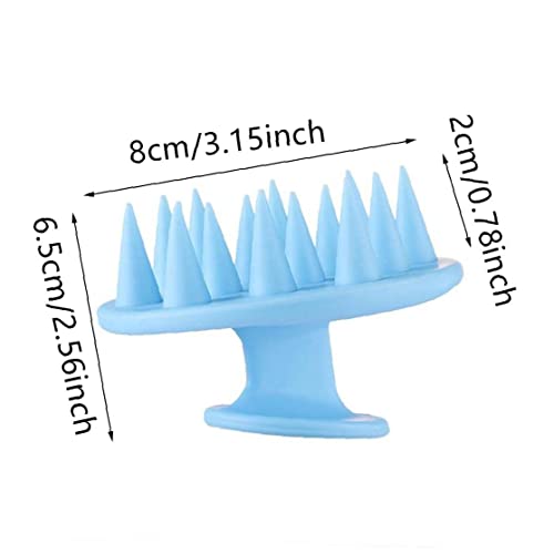 Escova de cabelo em silicone com pente de massagem de couro cabeludo para banho Ferramenta de massag