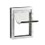 Hakuna Pets Deluxe Aluminum Pet, Cat and Dog Door with 2-Way Locking Panel for Screens, Doors and Walls up to 2.8" Thick, Medium, White