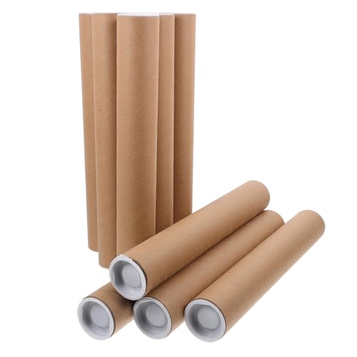 VILLCASE Kraft Paper Mailing Tube 1.5 x 12 10 Pack Cardboard Tube for Artwork Posters