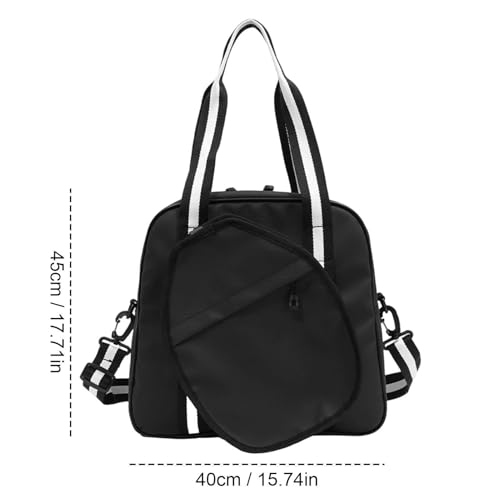 Bolsa de pickleball duradera con compartimento multifunción unisex 2