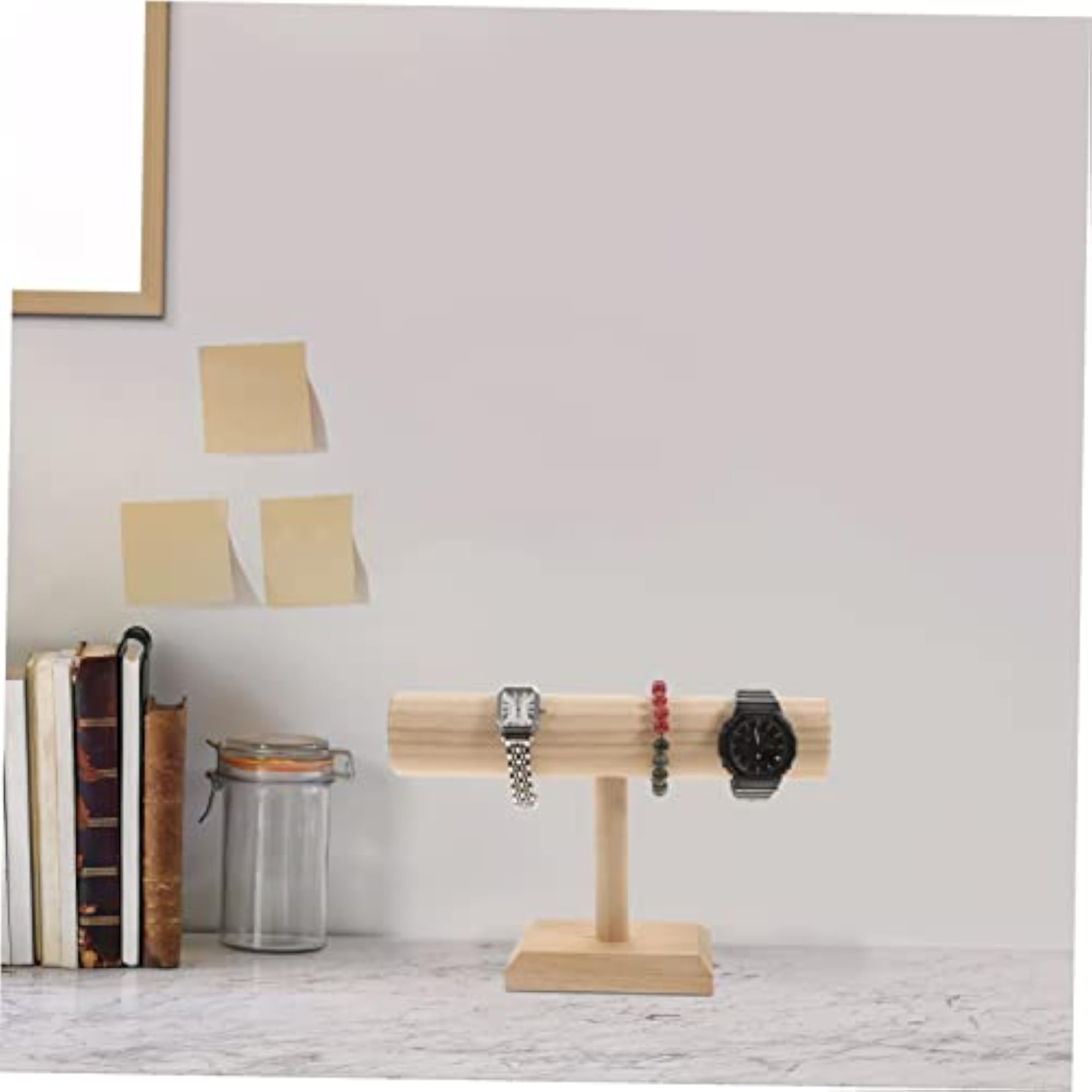 2pcs Wooden Display Stand for Watches and Accessories