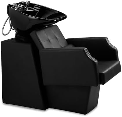 Backwash Barber Chair With Shampoo Bowl Sink, Salon El Salvador - View #2