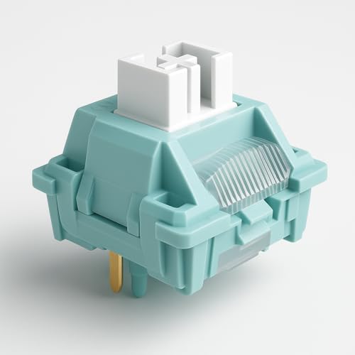Image of PROGAMER x LEOBOG Ice Vein Linear Mechanical Switches- Ultra-Smooth, Silent, Pre-Lubed, Hot-Swappable, Ideal for Custom Keyboards (100pcs)